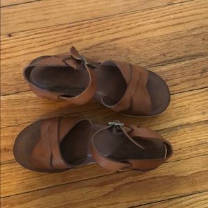 Tan Leather Kork-Ease Platforms